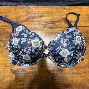 Victoria's Secret Navy Floral Bra